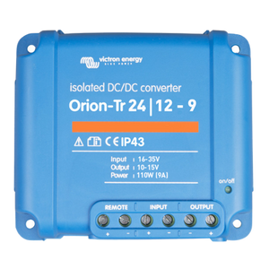 Victron Energy ORI241210110 - Orion-Tr 24/12-9A (110W), isolerad DC-DC-omvandlare, justerbar utspänning 10-15V - Offgridlagret.se