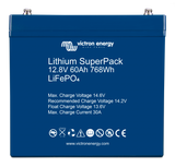 Victron Energy BAT512060705 - Lithium SuperPack 12,8V/60Ah (M6) - Offgridlagret.se