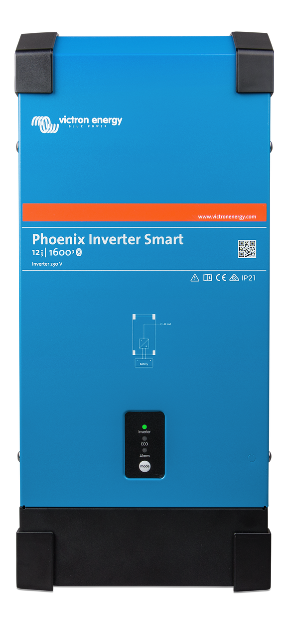 Victron Energy PIN122160000 - Phoenix Inverter 12/1600, 230V, Smart - Bluetooth - Offgridlagret.se