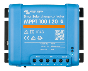 Victron Energy SCC110020160R - SmartSolar MPPT 100/20, solcellsregulator, 12/24/48V - Bluetooth - Offgridlagret.se
