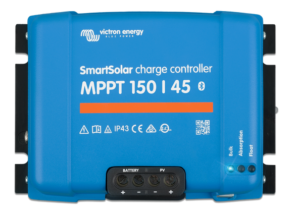Victron Energy SCC115045212 - SmartSolar MPPT 150/45, solcellsregulator, 12/24/48V - Bluetooth