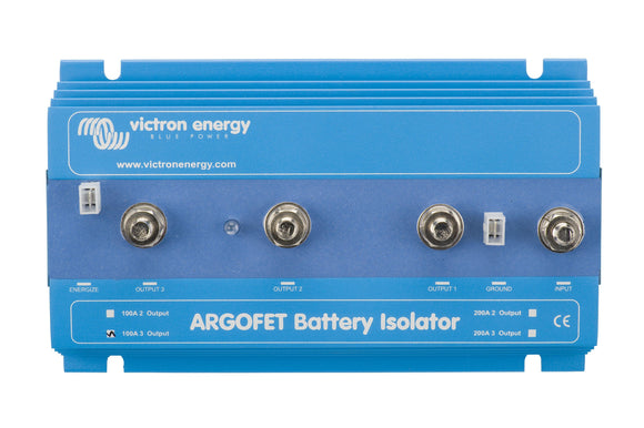 Victron Energy ARG200301020 - Argo FET 200-3, laddningsfördelare för tre batterier, 200A - Offgridlagret.se
