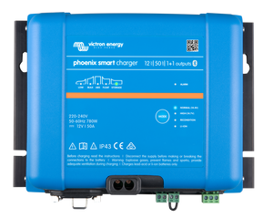 Victron Energy PSC125051085 - Phoenix Smart IP43 Charger 12/50(1+1) - Bluetooth (ink 230V kabel) - Offgridlagret.se