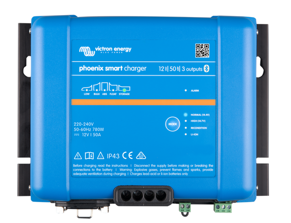 Victron Energy PSC242553085 - Phoenix Smart IP43 Charger 24/25(3) - Bluetooth (ink 230V kabel) - Offgridlagret.se