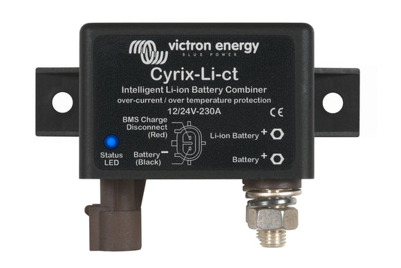 Victron Energy CYR010230412 - Cyrix-Li-ct 12/24V-230A, batterikombinerare för lithium-batterier - Offgridlagret.se