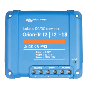 Victron Energy ORI121222110 - Orion-Tr 12/12-18 (220W), isolerad DC-DC-omvandlare, justerbar utspänning 10-15V - Offgridlagret.se