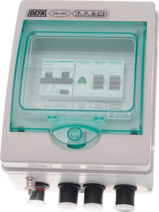 Defa 700437 - Landströmscentral 230V, Plugin, 1xIn/3xUt