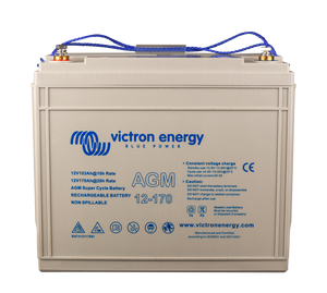 Victron Energy BAT412117081 - 12V/170Ah AGM Super Cycle Batteri - Offgridlagret.se