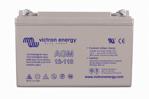 Victron Energy BAT412101084 - 12V/110Ah AGM Deep Cycle Batteri - Offgridlagret.se