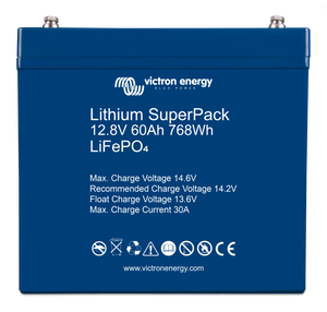 Victron Energy BAT512060705 - Lithium SuperPack 12,8V/60Ah (M6) - Offgridlagret.se
