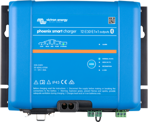 Victron Energy PSC123053085 - Phoenix Smart IP43 Charger 12/30 (3), batteriladdare 12V/30A, 3 utgångar - Bluetooth (ink 230V kabel) - Offgridlagret.se