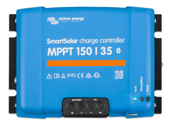 Victron Energy SCC115035210 - SmartSolar MPPT 150/35, solcellsregulator, 12/24/48V - Bluetooth - Offgridlagret.se