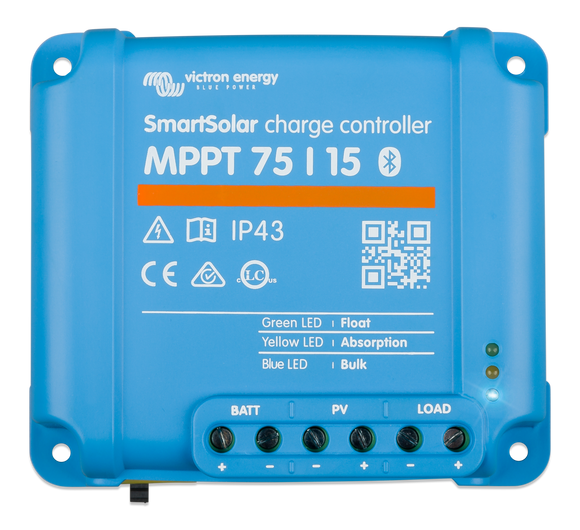 Victron Energy SCC075015060R - SmartSolar MPPT 75/15, solcellsregulator - Bluetooth - Offgridlagret.se