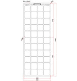 Solpanel Flexibel med 6 meter kabel - 150W ETFE
