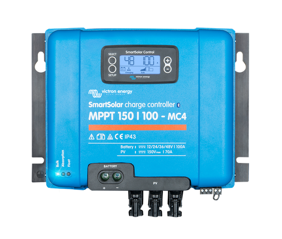 Victron Energy SCC115110411 - SmartSolar MPPT 150/100-MC4 VE.Can, solcellsregulator - Bluetooth - Offgridlagret.se